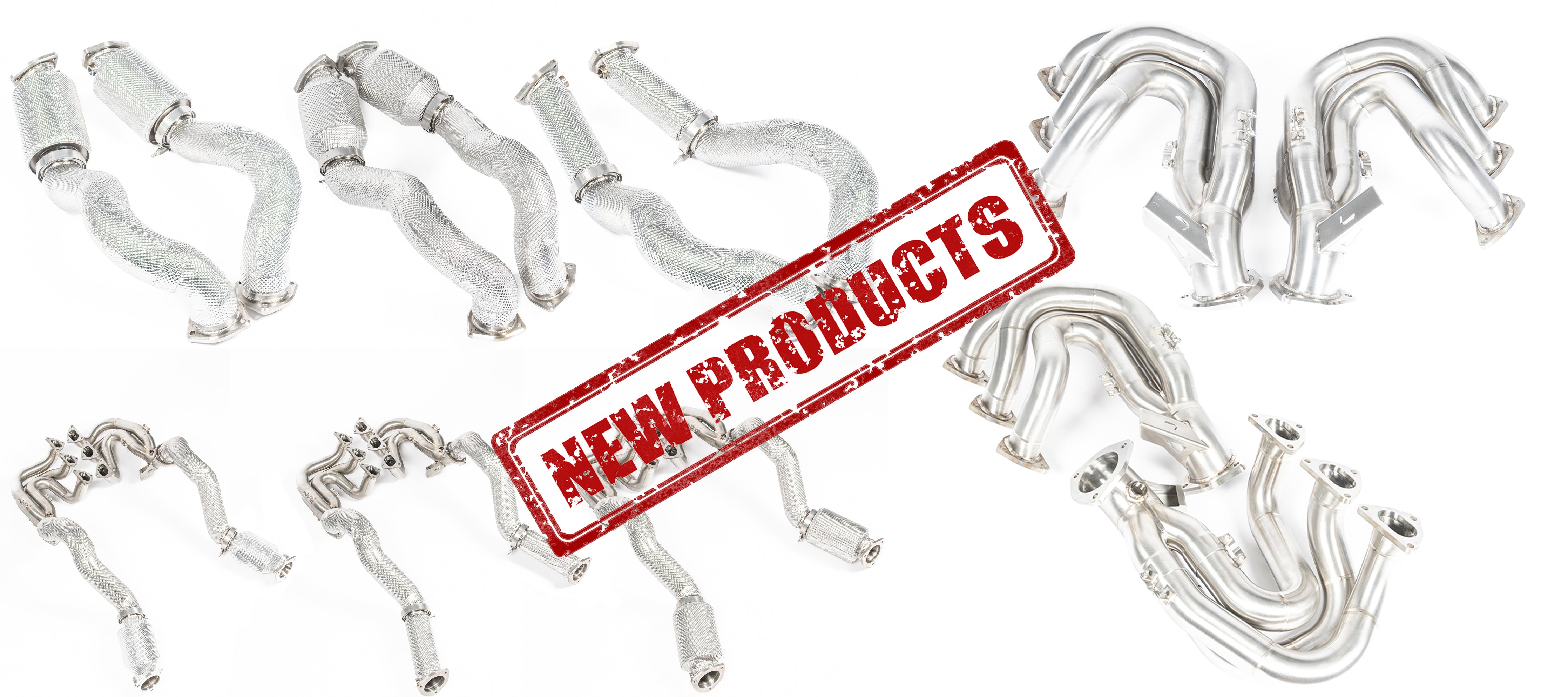 NEW PRODUCTS  - PORSCHE 718 GT4 RS / SPYDER RS INCONEL RACE MANIFOLDS & TITANIUM LINK PIPES